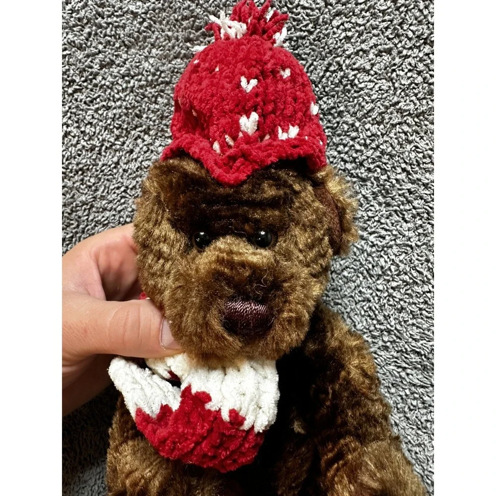Terry's Village Christmas Bear Plush Item 95/187 Scarf‎ And Hat